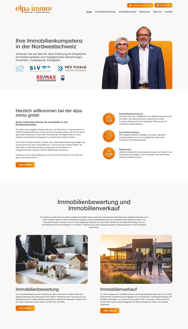 Webdesign von elpa immo gmbh