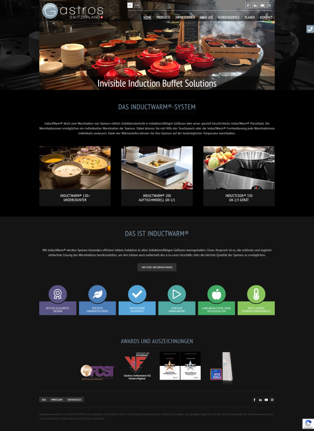 Webdesign von gastros.swiss