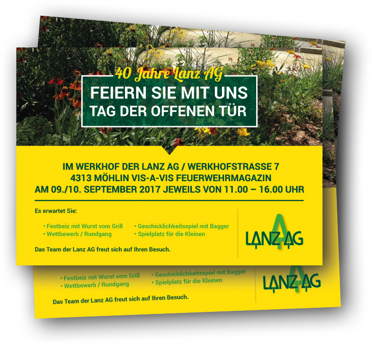 Flyer 40 Jahre Lanz AG