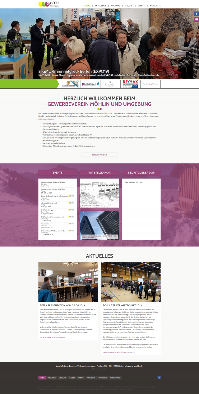 Webdesign von gmu-moehlin.ch