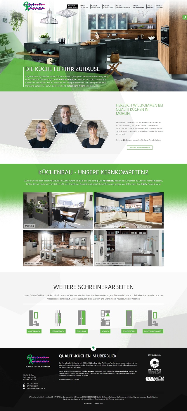 Webdesign von Qualiti Kchen