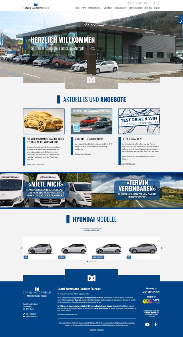 Webdesign von danielauto.ch