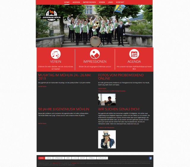 Webdesign von jumu-moehlin.ch