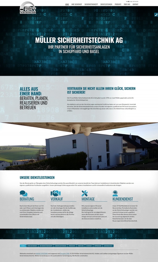 Webdesign von mueller-sitech.ch