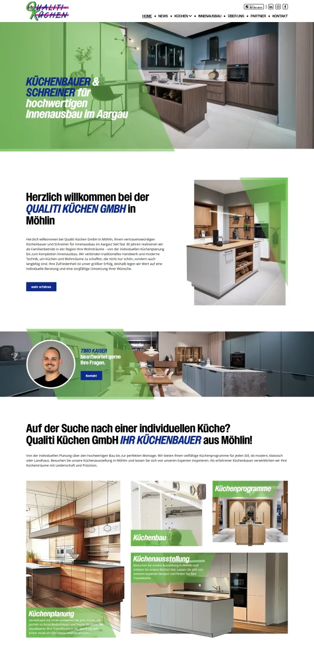 Webdesign von Qualiti K�chen