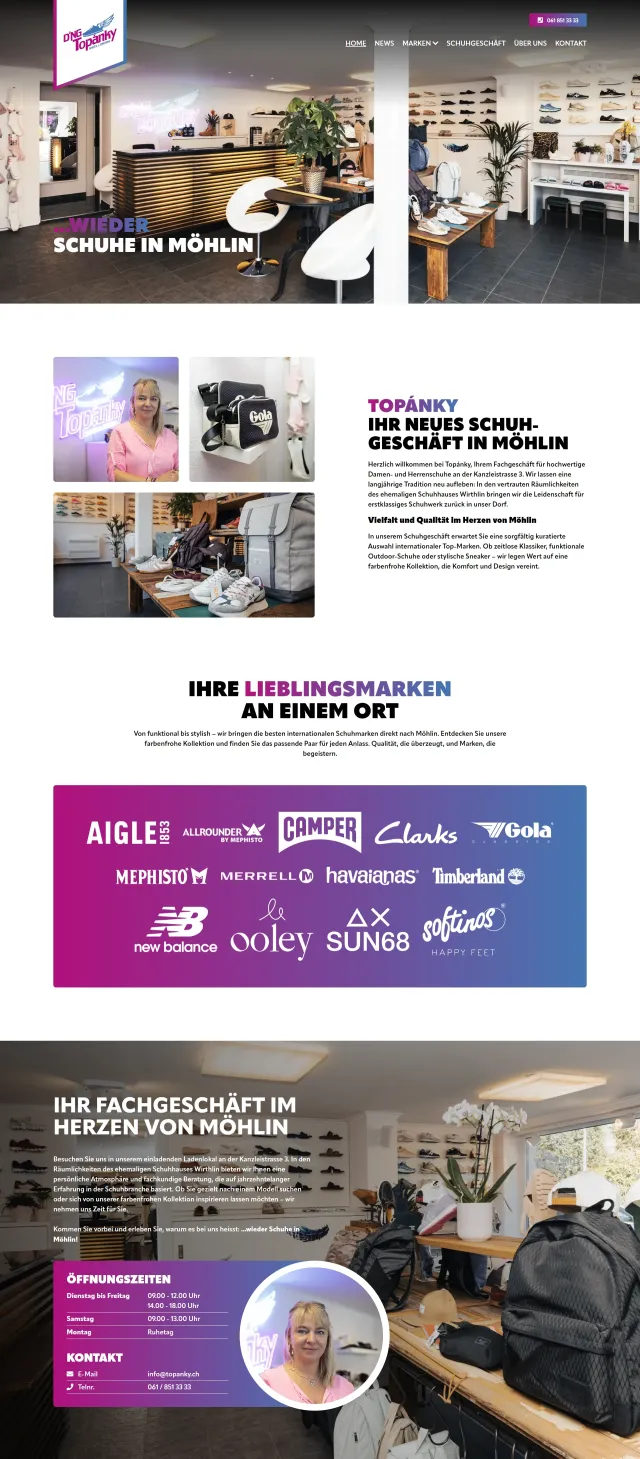 Webdesign von Top�nky