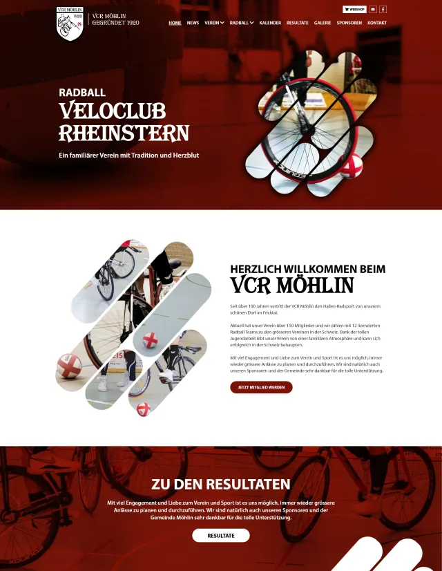 Webdesign von radball-moehlin.ch