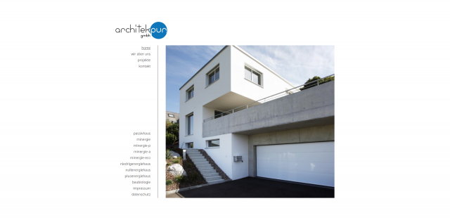 Webdesign von architekpur.ch