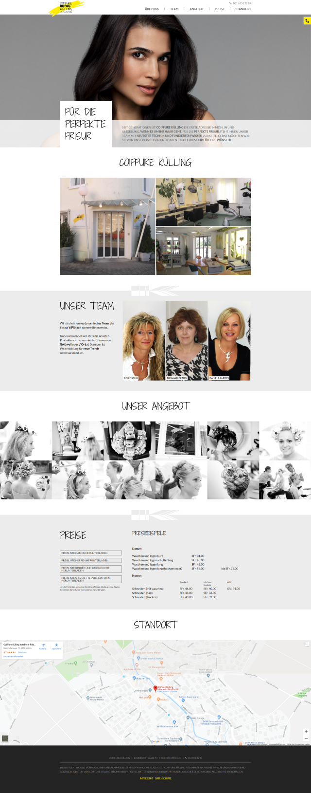 Webdesign von coiffure-kuelling.ch