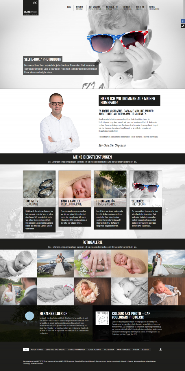 Webdesign von saegireport.ch