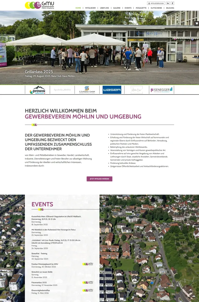 Webdesign von gmu-moehlin.ch
